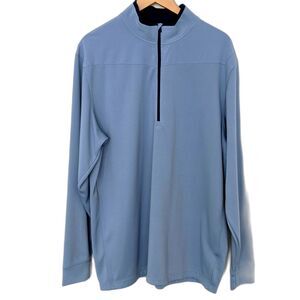 Men's Nike Golf Dri-Fit Blue Gray Athletic Performance Pullover Jacket XXL